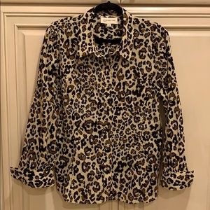 Jones New York sport leopard blouse